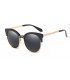 SG213 - Black Framed Gold Sunglasses